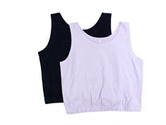 Name It dark sapphire/purple heather cropped tank top (2-pak)