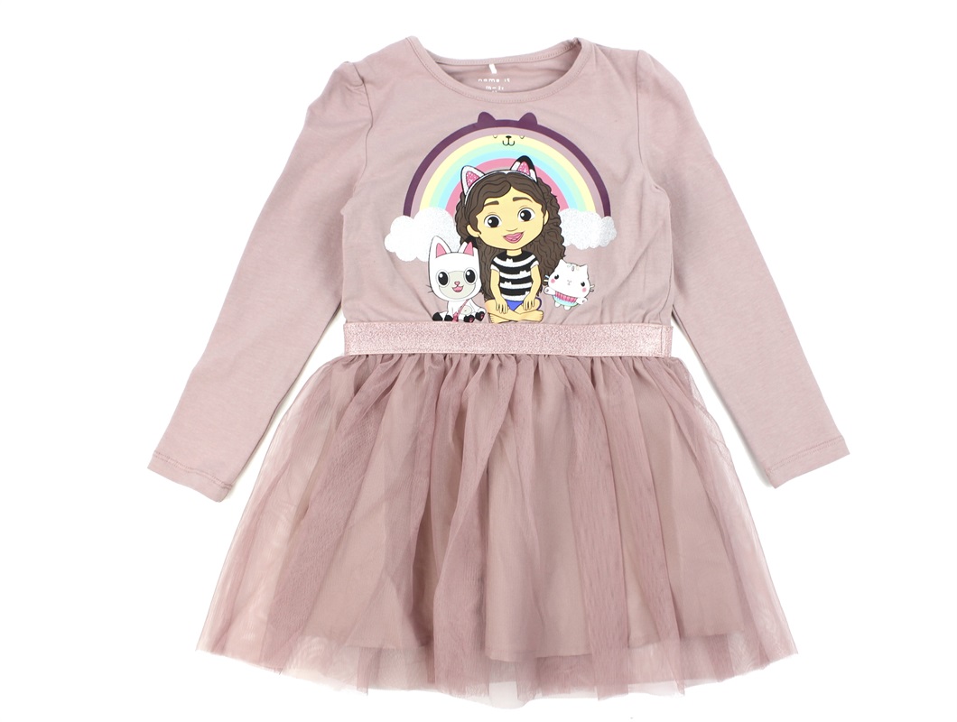 Name it FORBIRI GABBY LS SKY - Vestito di maglina - deauville mauve/malva 