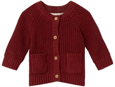 Lil Atelier spiced apple strikcardigan bomuld