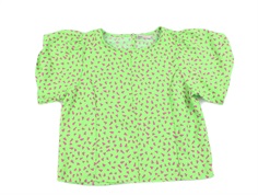 Kids ONLY summer green/w. sugar plum geo hearts printet top