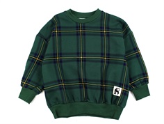 Mini Rodini green check sweatshirt