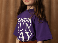 Mini Rodini purple sunday t-shirt