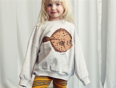 Mini Rodini grey melange flundra sweatshirt