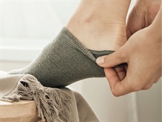 Meraki grey fugtgivende sokker (voksen)
