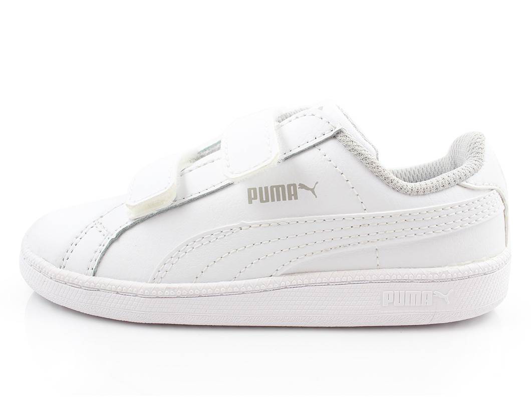 Puma sneakers Smash Hvide sneaks børn | str. 28-35 | UDSALG